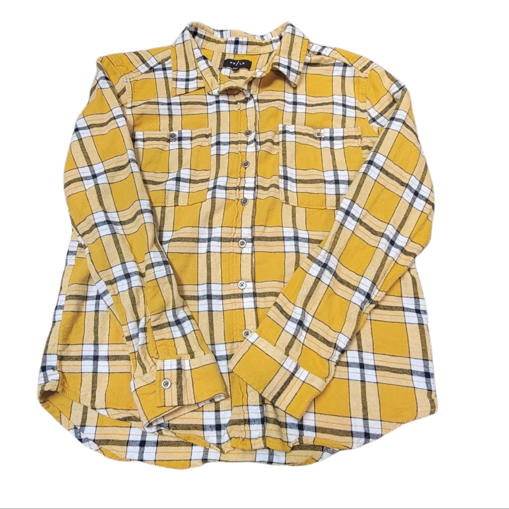 Pacsun yellow flannel     b1